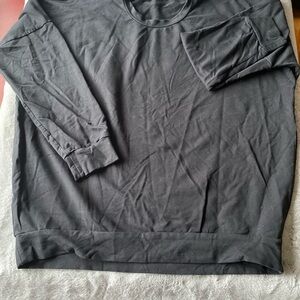 Saks Fifth Ave Black Long Sleeve crewneck sweater crewneck size large